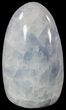 Polished, Blue Calcite Free Form - Madagascar #54634-1